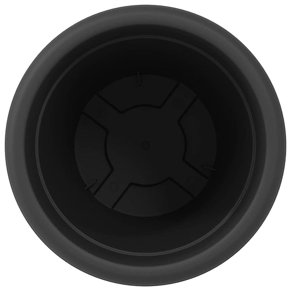 Runder Blumentopf Schwarz 24er Set Ø39cm