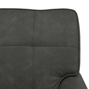 Schwarze Kunstleder Lounge Liege mit Kissen