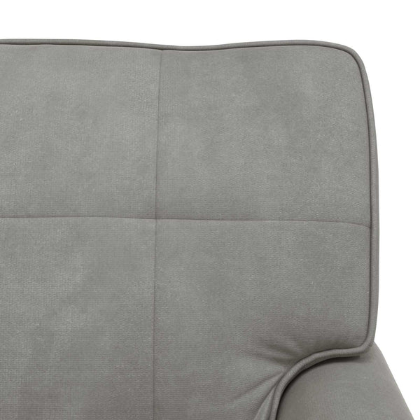 Hellgraue Samt Lounge Liege mit Kissen