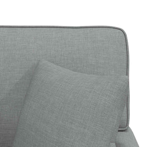 Hellgraue Chaiselongue mit Kissen