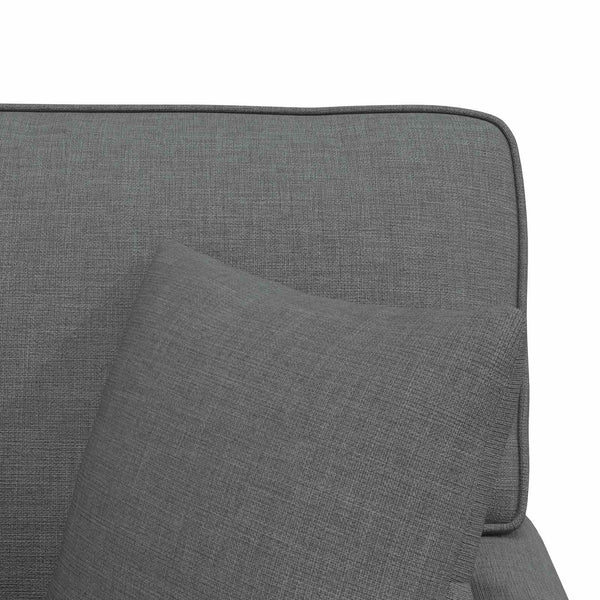 Dunkelgraue Stoff Chaiselongue mit Kissen