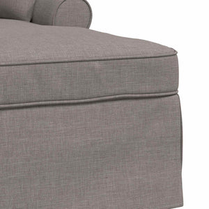 Taupe Chaiselongue mit Kissen