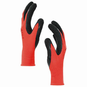 Arbeitshandschuhe Rot/Schwarz, Größe 7/S, Latex