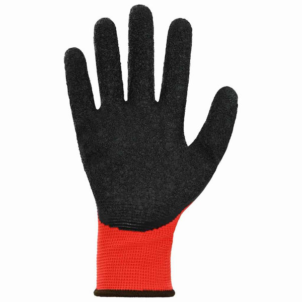 Arbeitshandschuhe Rot/Schwarz, Größe 8/M, 12er-Pack