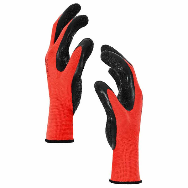 Arbeitshandschuhe Rot/Schwarz XL (12 Stk.)