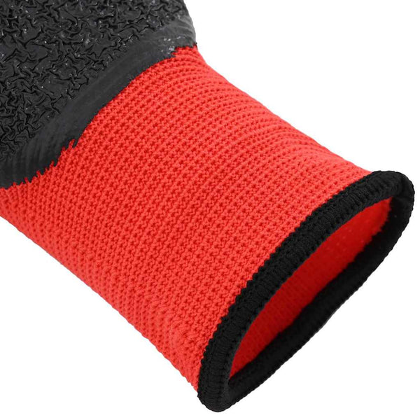 Arbeitshandschuhe Rot/Schwarz XL (24 Stück)