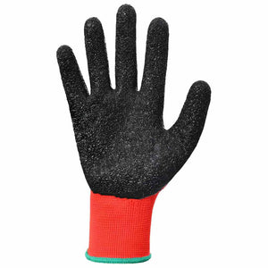 Arbeitshandschuhe Rot/Schwarz, Größe 11 (XXL), 12er-Pack