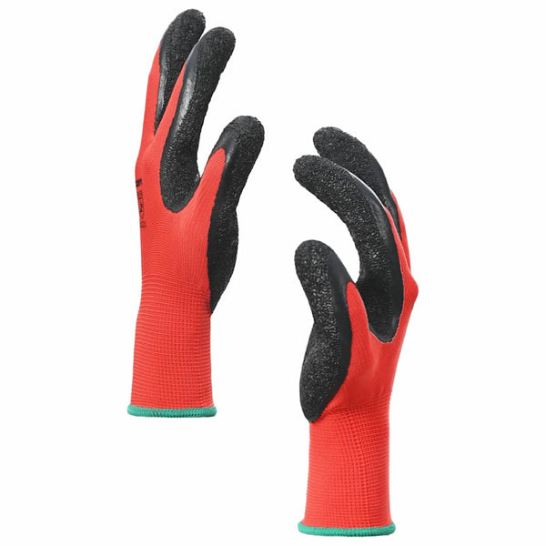 Arbeitshandschuhe Rot/Schwarz, Größe 11 (XXL), 24 Stück
