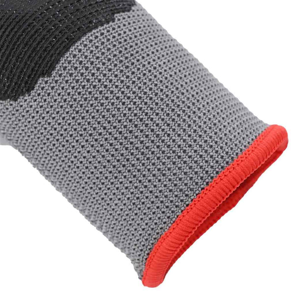 Arbeitshandschuhe 24er Set Grau/Schwarz Größe 7