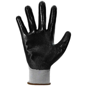 Arbeitshandschuhe Grau/Schwarz, Größe 8 (M), 12er-Pack
