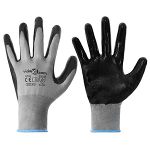 Arbeitshandschuhe Grau/Schwarz Größe 9 (L)