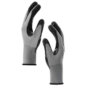 Arbeitshandschuhe Grau/Schwarz XL (24 Stück)