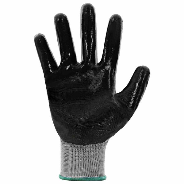 Arbeitshandschuhe Grau/Schwarz XXL (12er-Pack)