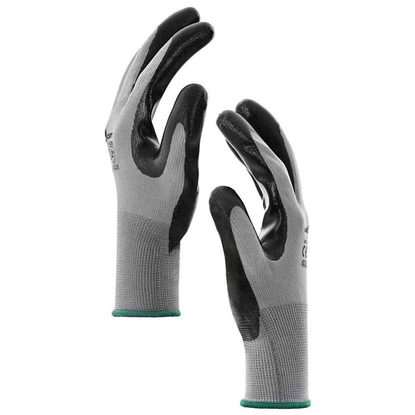 Arbeitshandschuhe Grau/Schwarz XXL (12er-Pack)