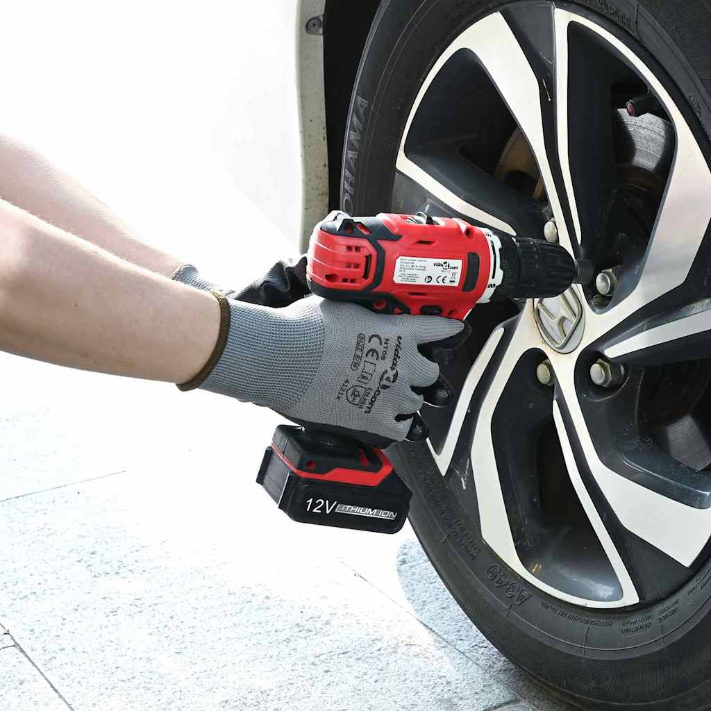 Arbeitshandschuhe Grau/Schwarz XXL (24 Stück)