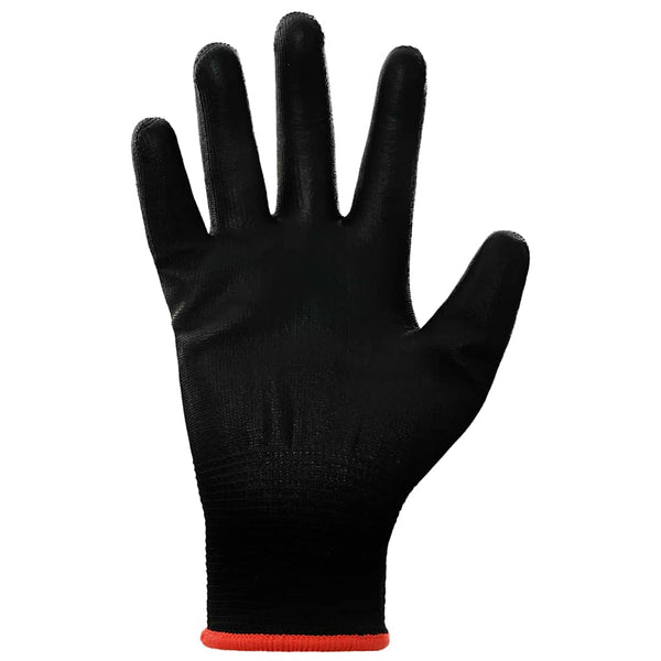 Arbeitshandschuhe 12er Pack Schwarz Größe 7 / S