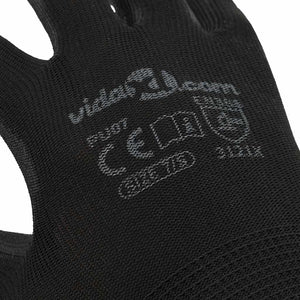 Arbeitshandschuhe Schwarz Größe 7/S, 24er-Pack