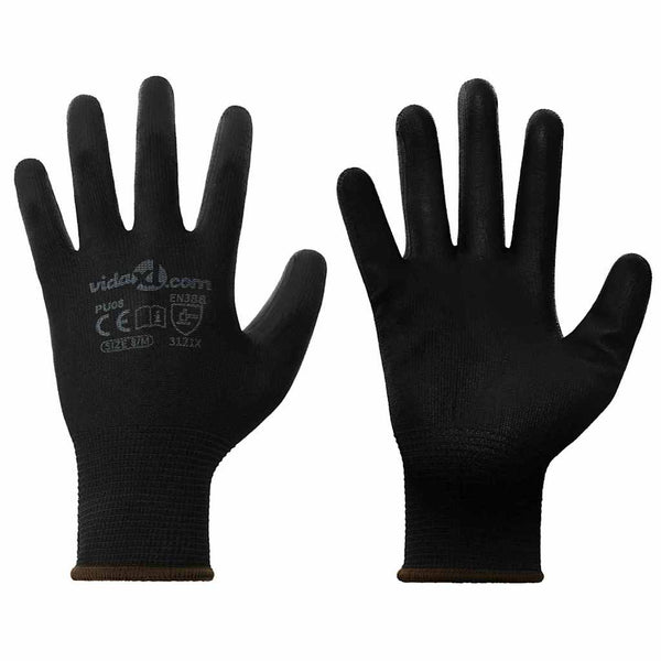 Arbeitshandschuhe 24er Pack Schwarz Größe 8/M