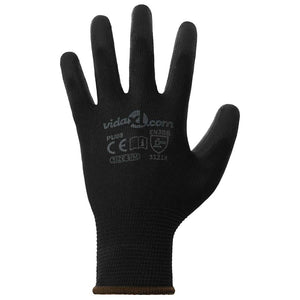 Arbeitshandschuhe 24er Pack Schwarz Größe 8/M