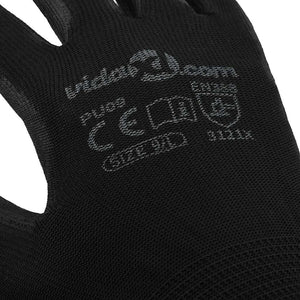 Arbeitshandschuhe Schwarz 9/L, 12er Pack