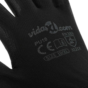 Arbeitshandschuhe Schwarz XL 12er-Pack