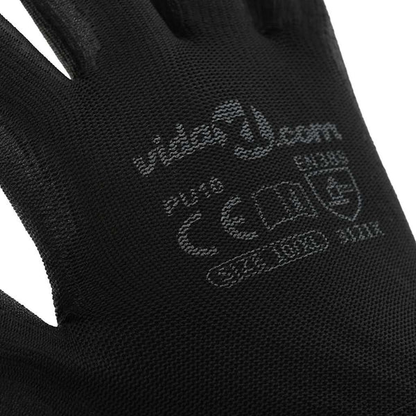 Arbeitshandschuhe Schwarz XL 12er-Pack