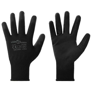 Arbeitshandschuhe Schwarz XL 12er-Pack