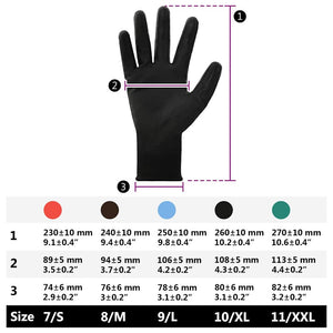 Arbeitshandschuhe Schwarz XL 12er-Pack