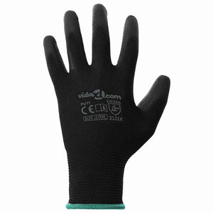 Arbeitshandschuhe Schwarz 12er-Pack XXL