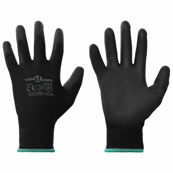 Arbeitshandschuhe Schwarz XXL (24 Stück)