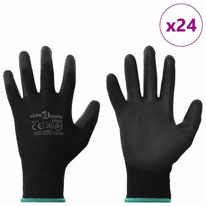 Arbeitshandschuhe Schwarz XXL (24 Stück)