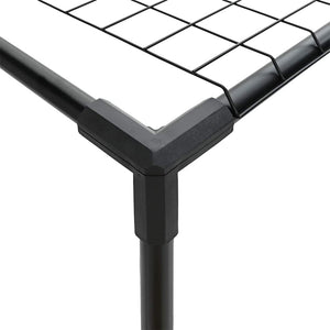 vidaXL Support à plantes à 3 niveaux noir 200 x 32 x 104 cm acier