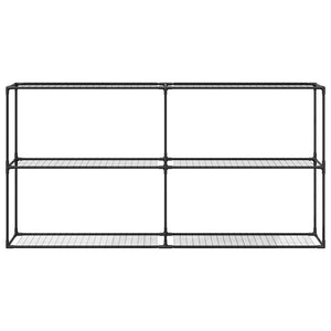 vidaXL Support à plantes à 3 niveaux noir 200 x 32 x 104 cm acier