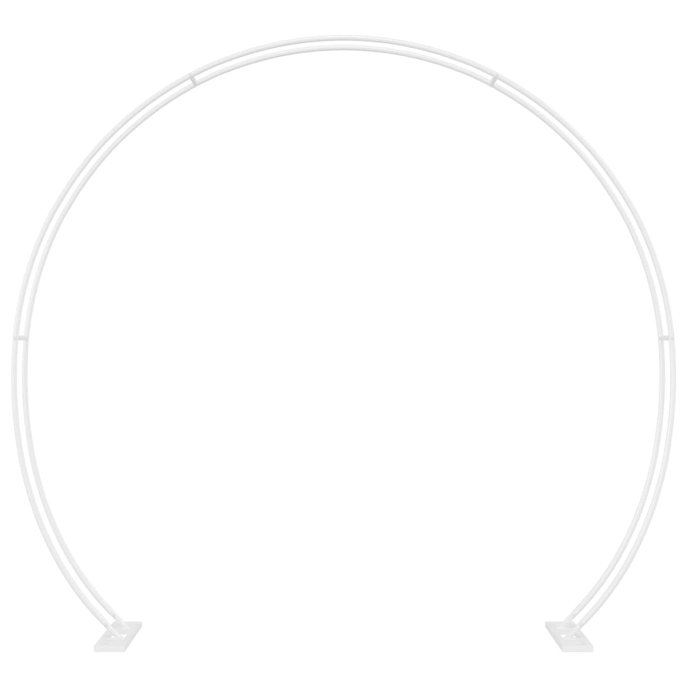 vidaXL Arche de mariage blanche 223 x 45 x 201 cm acier
