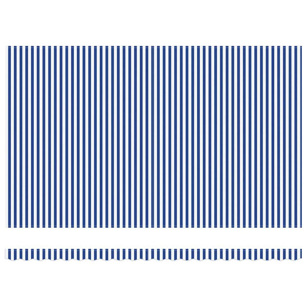 Einziehbare Markise Blau und Weiß 500 x 300 cm