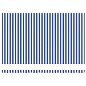 Einziehbare Markise Blau und Weiß 450 x 300 cm