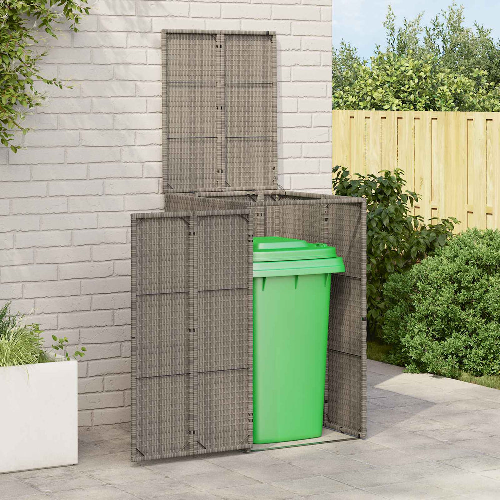Mülltonnenbox Grau Polyethylen 65x80x115 cm