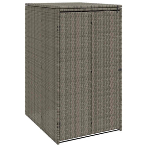 Mülltonnenbox Grau Polyethylen 65x80x115 cm