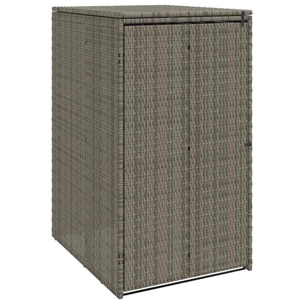 Mülltonnenbox Grau Polyethylen 65x80x115 cm