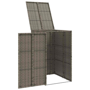 Mülltonnenbox Grau Polyethylen 65x80x115 cm