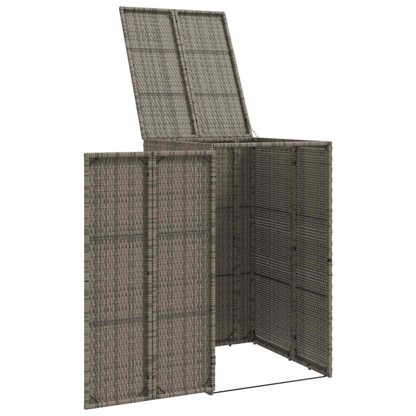 Mülltonnenbox Grau Polyethylen 65x80x115 cm