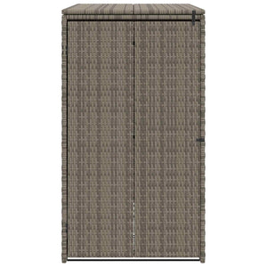 Mülltonnenbox Grau Polyethylen 65x80x115 cm