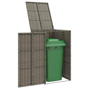 Mülltonnenbox Grau Polyethylen 65x80x115 cm
