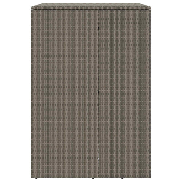 Mülltonnenbox Grau Polyethylen 65x80x115 cm