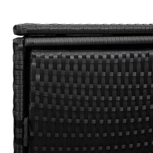 Mülltonnenbox Schwarz 2er-Set Polyethylen