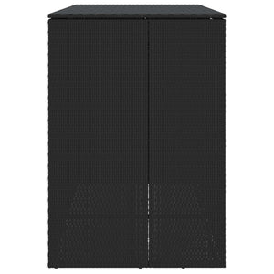 Mülltonnenbox Schwarz 2er-Set Polyethylen