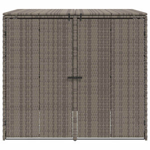 Mülltonnenbox 2er Set Grau Polyethylen