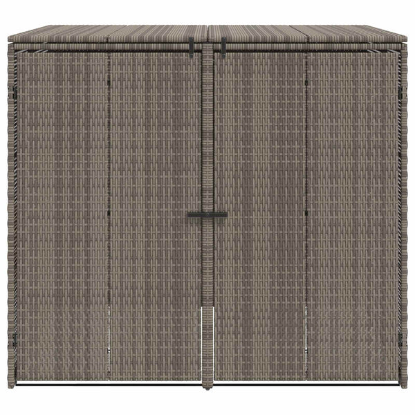Mülltonnenbox 2er Set Grau Polyethylen