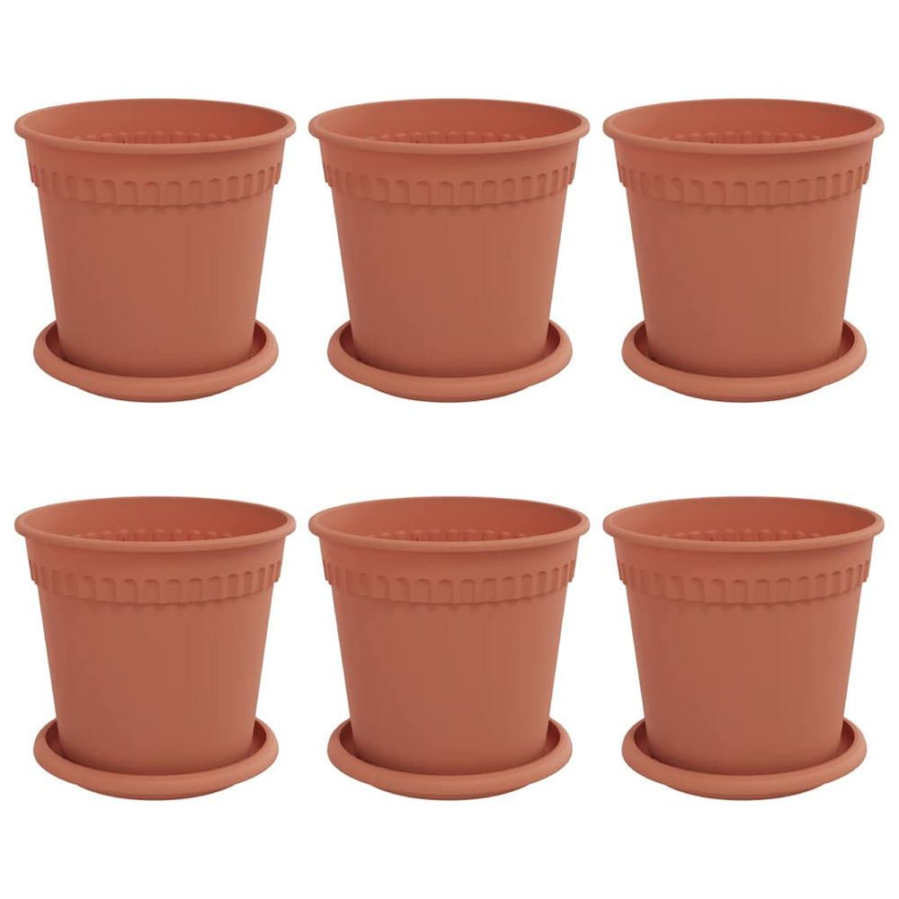 Blumentöpfe Ziegelrot 6 Stk. Ø 17cm
