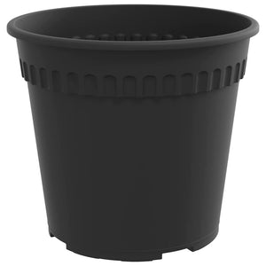 Schwarze Blumentöpfe, 6er-Set, Ø 17cm